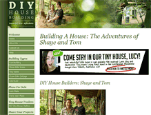 Tablet Screenshot of diyhousebuilding.com